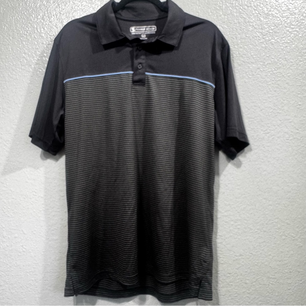 Pebble Beach Black Polo Shirt Performance Fabric new without tags